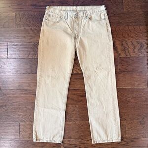 Levi's Men’s 514 Jeans 38x30 (see Desc) Tan Khaki Straight Leg Denim Pants